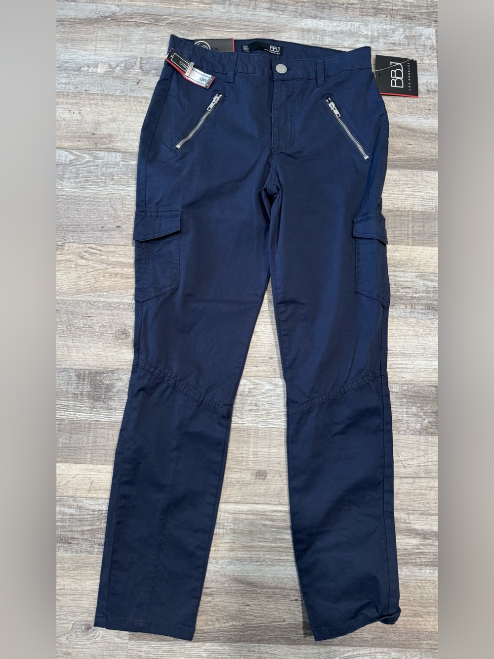 NWT  Women’s Navy Cargo Pants - Zip Pocket Workwear